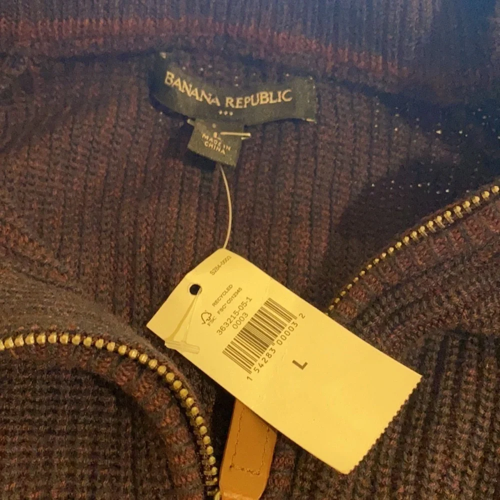 Banana Republic 3/4 Zipper Knit Men’s Sweater